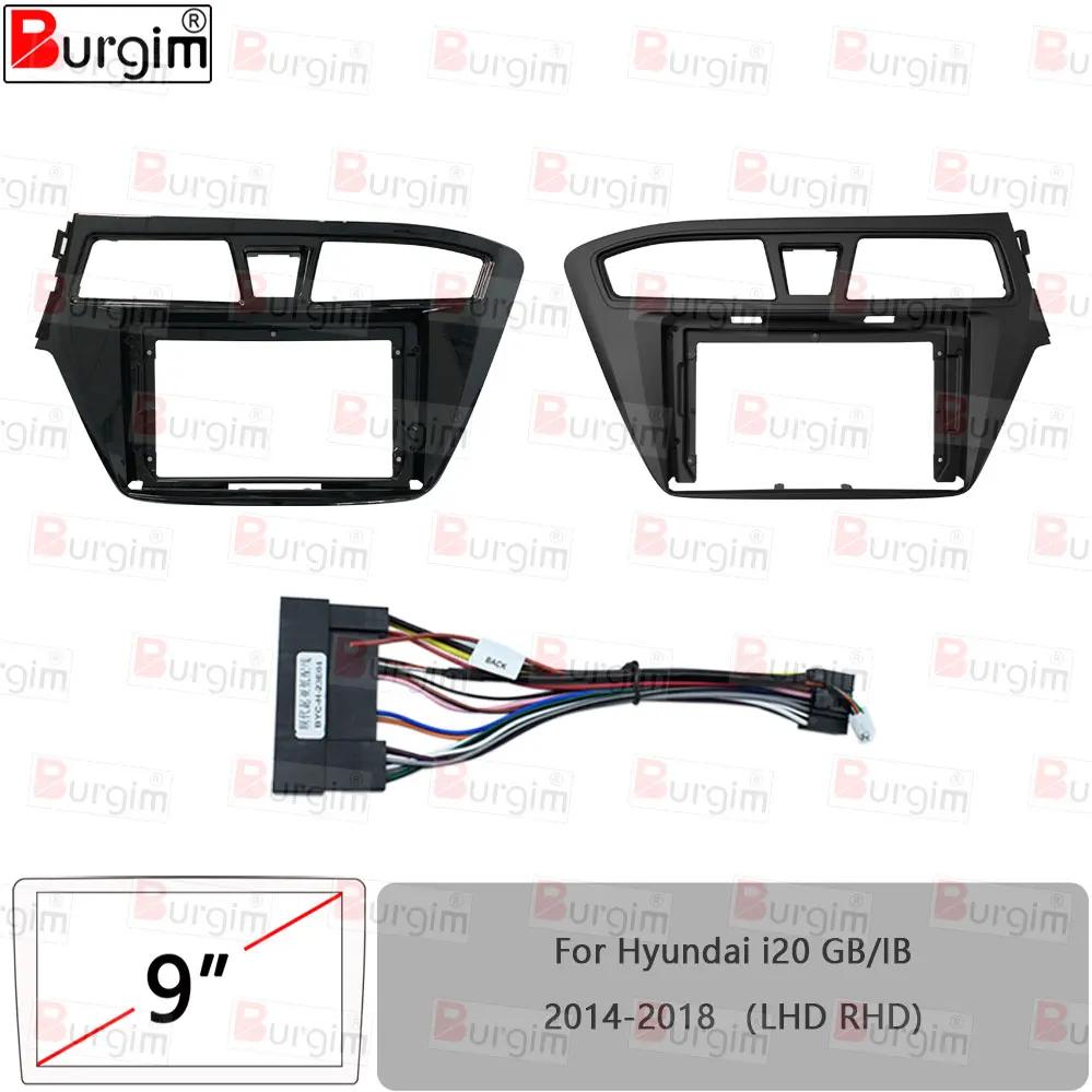  i20 GB/IB 2014-2018  ڵ  ٸ  9 ġ 2DIN ׷ г 輱 ϳ׽ Ŀ  ̺ 